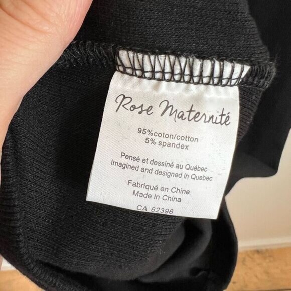 Brand New Rose Maternite Women’s XXS Black Long Bell Sleeve Dress Goth Pregnancy - Picture 5 of 14